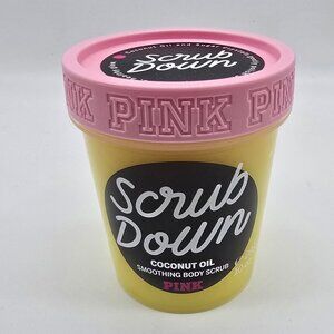 Victoria's Secret PINK Scrub Down Coconut Oil Soothing Body Scrub 10 oz